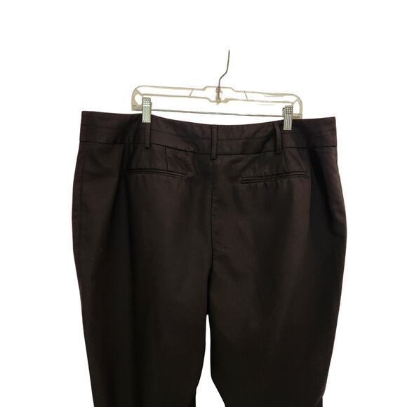 Lane Bryant Straight Ankle High Rise Trouser Slacks Dress Pants Black Size 20 - Picture 5 of 11